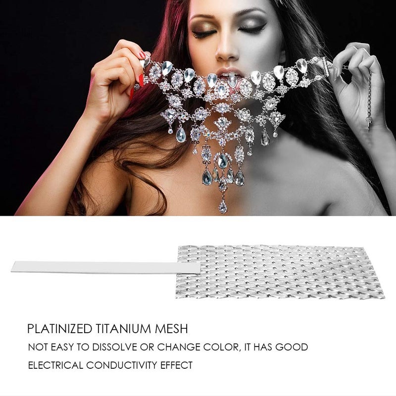 fosa Platinized Mesh Jewelry Tool Jewelry Plating Plater Tool Mesh with Handle for Rhodium Electroplating Electrolysis - Image 2